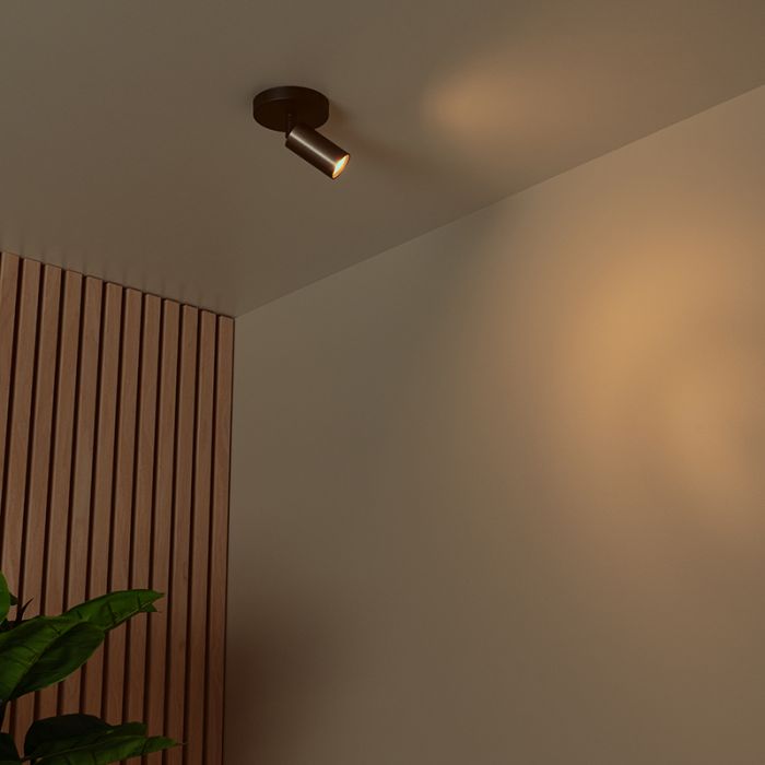 Bruine plafondspot modern, Ritmo
