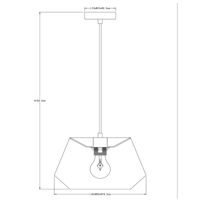 Beige hanglamp modern, Jessica