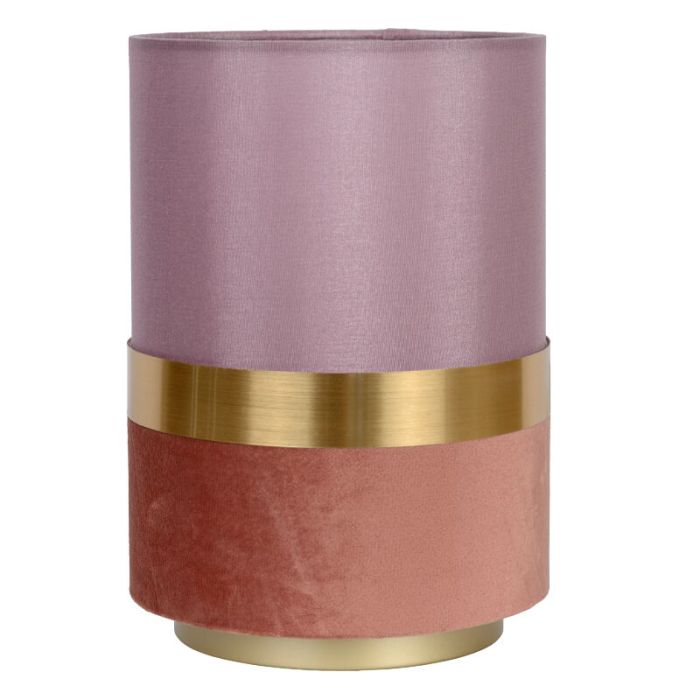 Roze retro tafellamp, Tusse, stof