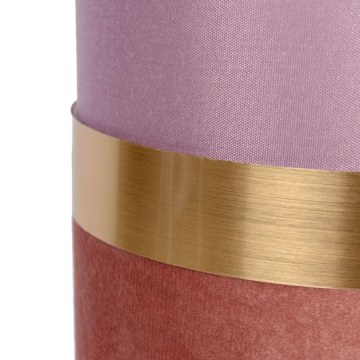 Roze retro tafellamp, Tusse, stof
