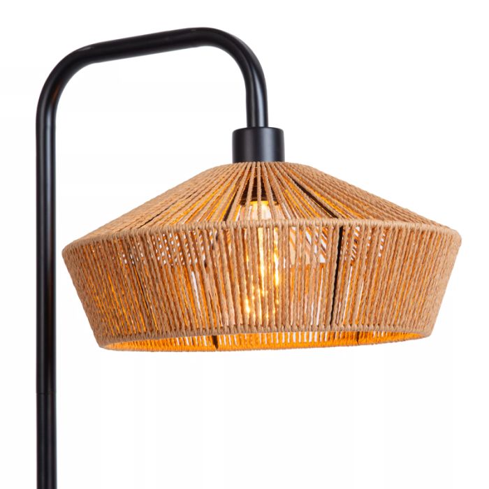 Papieren vloerlamp bruin, Yunkai, met schakelaar