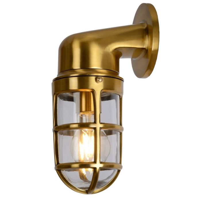 Gouden buitenlamp Dudley, aluminium, IP44