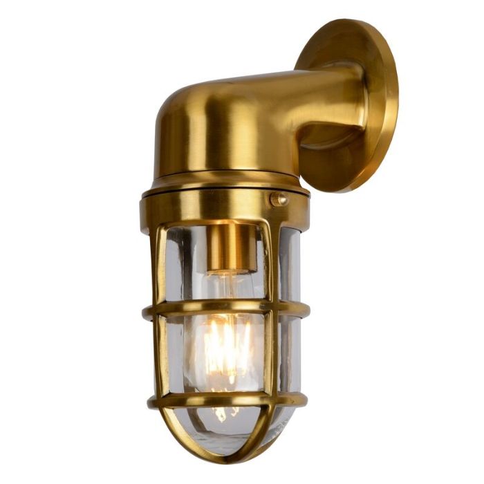 Gouden buitenlamp Dudley, aluminium, IP44