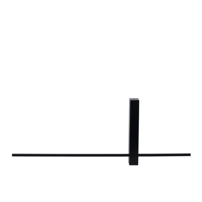 Zwarte wandlamp Segin, aluminium