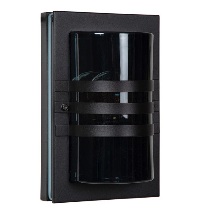 Zwarte buitenlamp modern, Privas, IP44