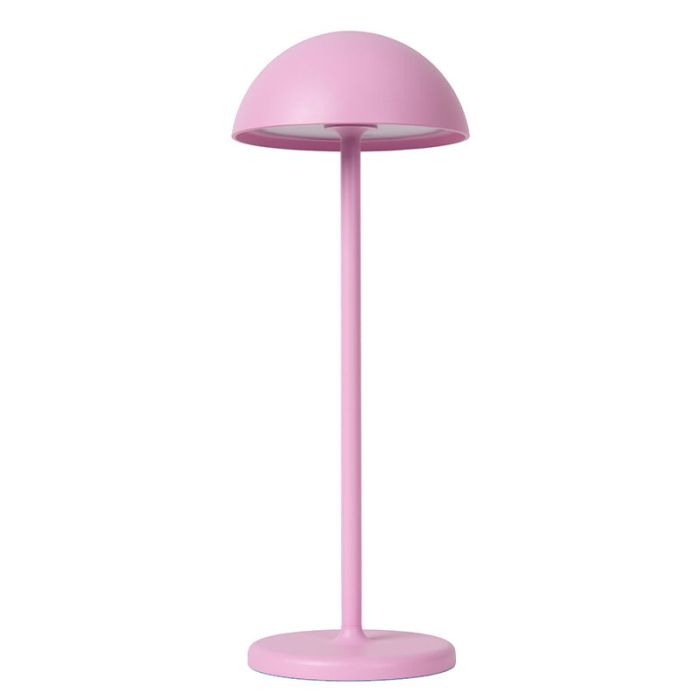Roze buiten tafellamp retro, Joy, 1,5W, 3000K LED, IP54, met touchdimmer