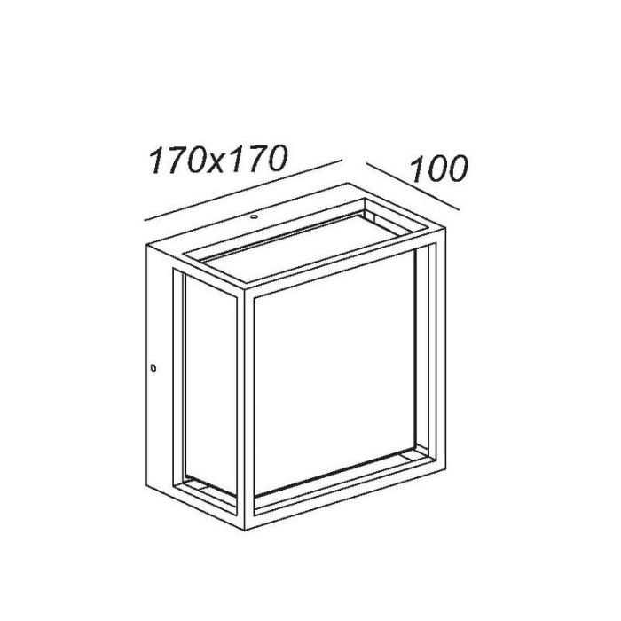 Zwarte buitenlamp modern, Singa, 9,6W, 2700K LED, IP54