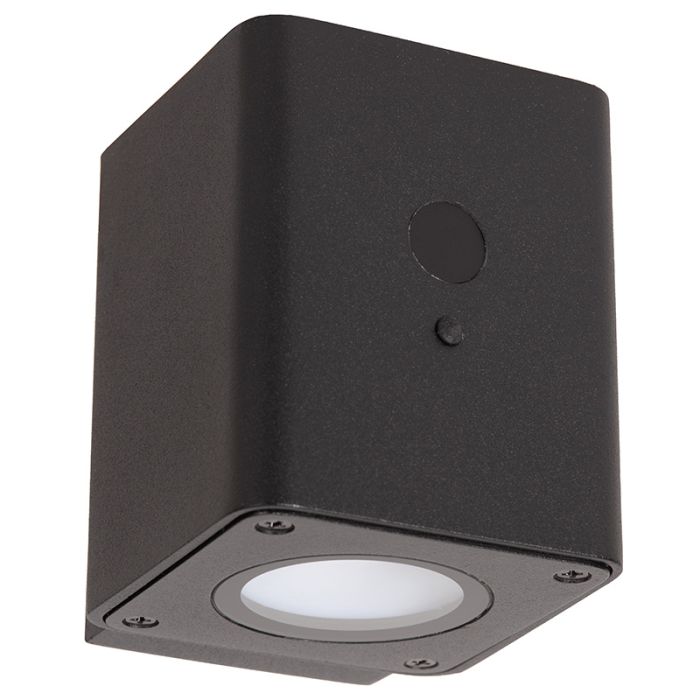 Zwarte buiten wandlamp op zonne-energie modern, Ramin, 1W, 2850K LED, IP54