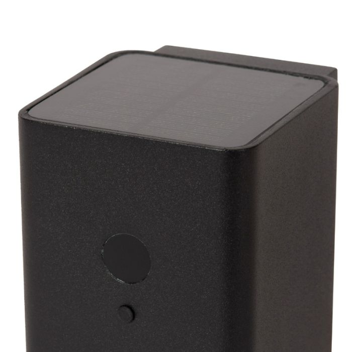 Zwarte buiten wandlamp op zonne-energie modern, Ramin, 1W, 2850K LED, IP54