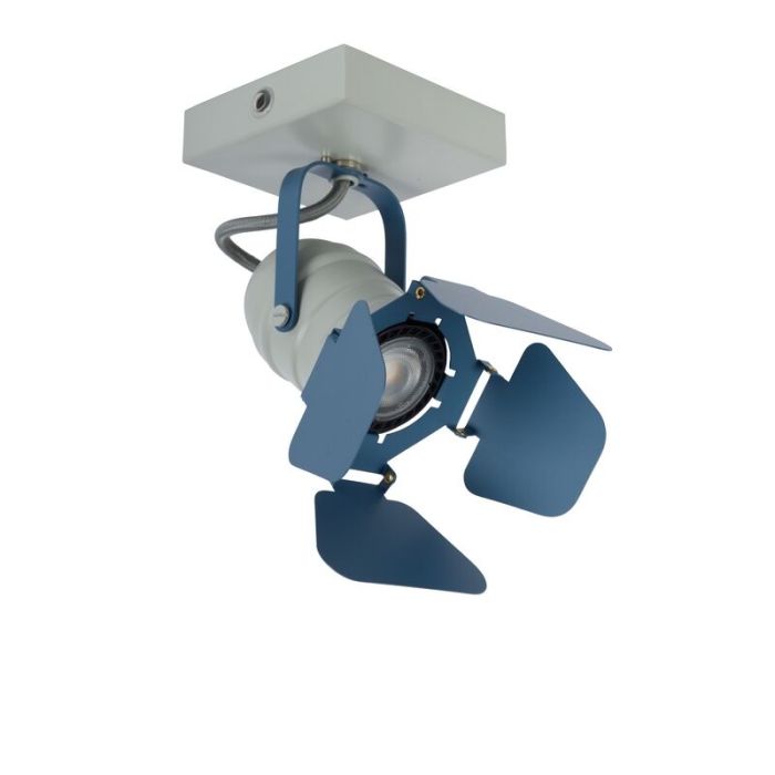 Blauwe kinder plafondlamp Picto, metaal