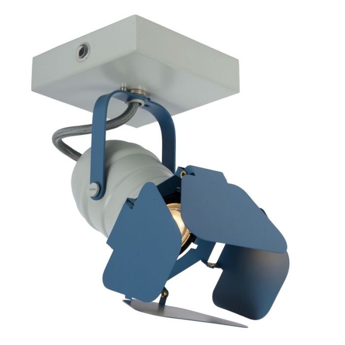 Blauwe kinder plafondlamp Picto, metaal
