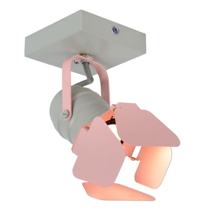 Roze kinder plafondlamp Picto, metaal