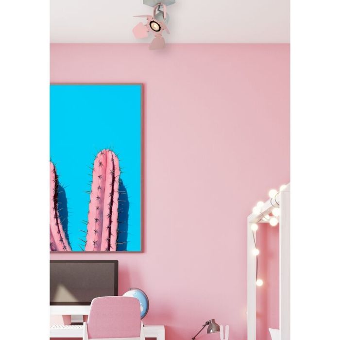 Roze kinder plafondlamp Picto, metaal