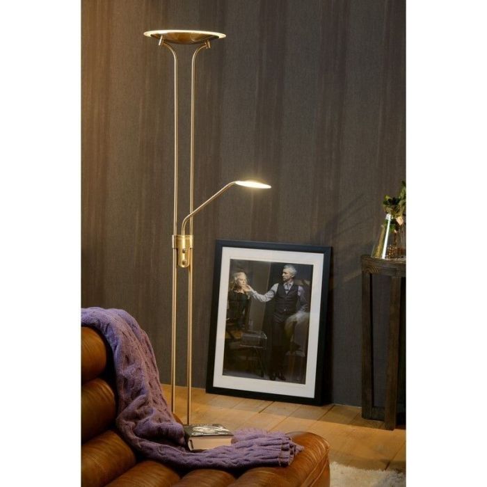 Chromen staande leeslamp modern, Champion, 20W, 3000K LED