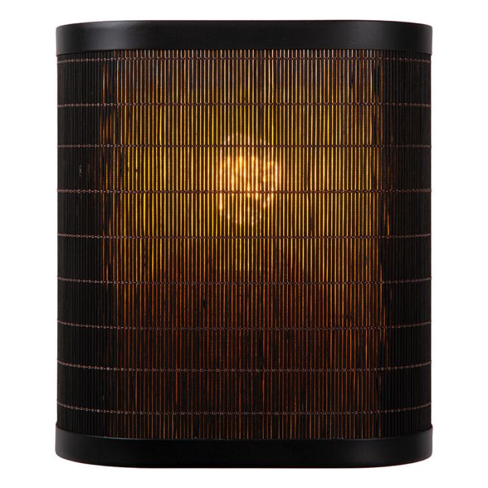 Bamboe wandlamp zwart, Tagalog