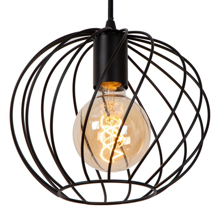 Zwarte hanglamp klassiek, Danza