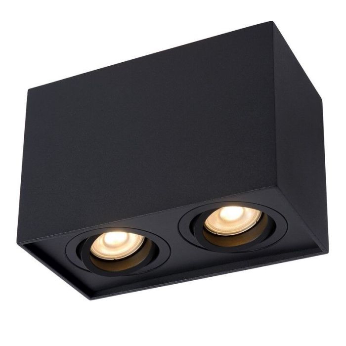 Moderne plafondlamp Tube, Zwart