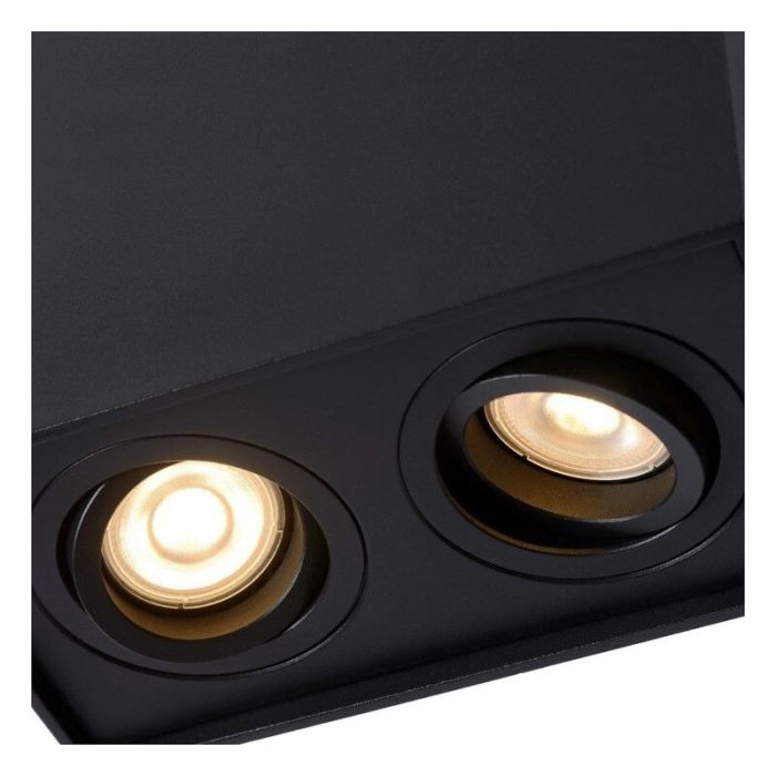 Moderne plafondlamp Tube, Zwart