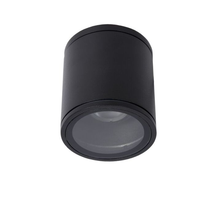 Zwarte plafondspot Aven, aluminium, IP65