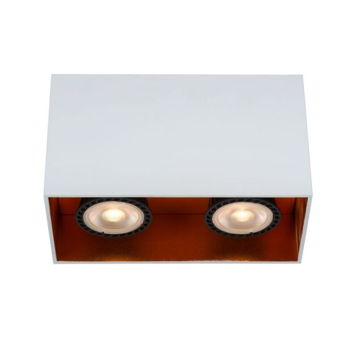 Witte plafondspot Bido, aluminium