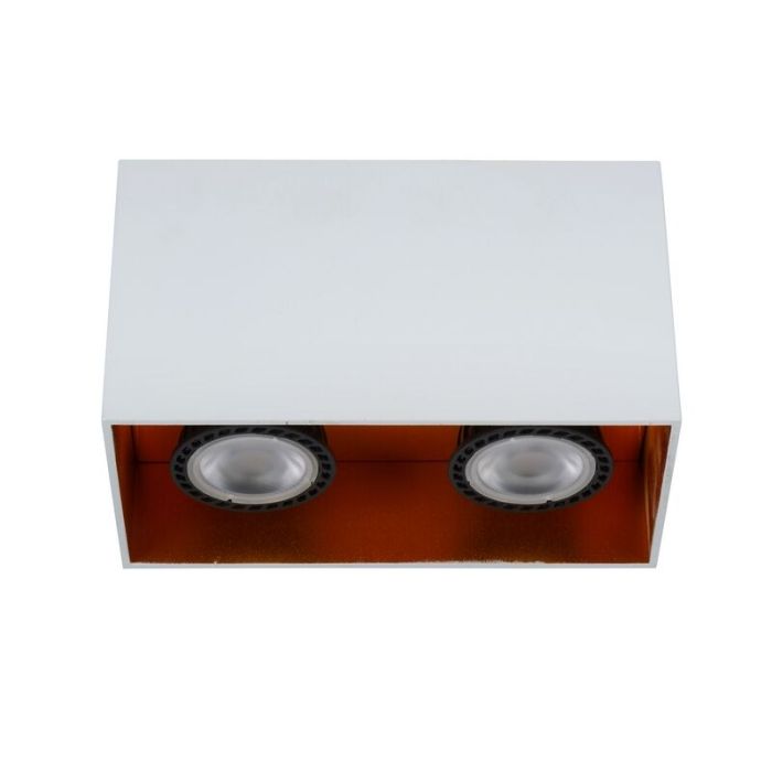 Witte plafondspot Bido, aluminium