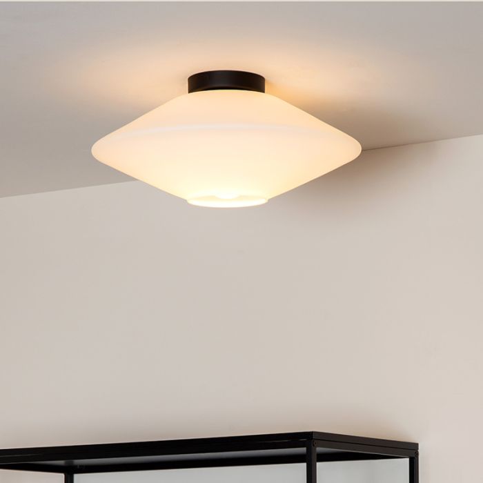 Witte plafonnière modern, Trevor