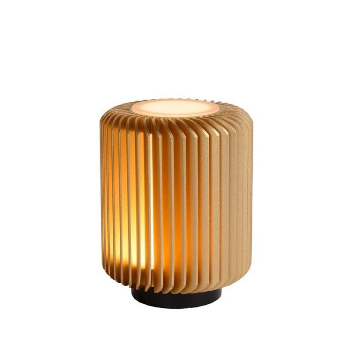 Gouden tafellamp modern, Turbin, 5W, 3000K LED, met schakelaar