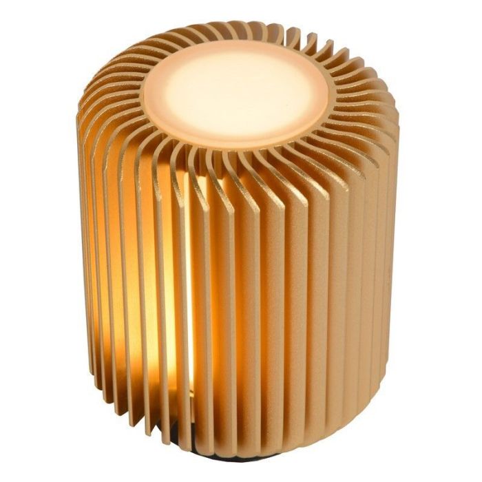 Gouden tafellamp modern, Turbin, 5W, 3000K LED, met schakelaar