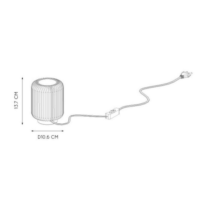 Gouden tafellamp modern, Turbin, 5W, 3000K LED, met schakelaar