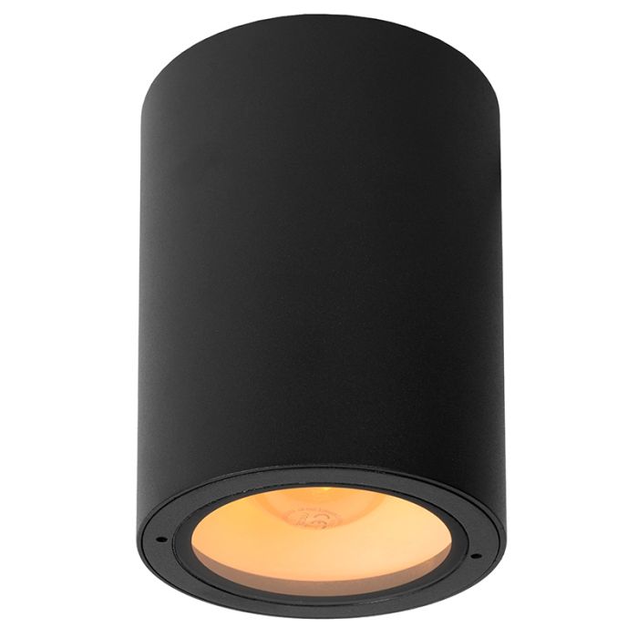Zwarte opbouwspot modern, Volantis, IP54