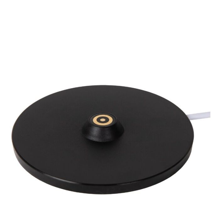 Zwarte oplaadbare buiten tafellamp modern, Renee, 2,2W, 2700K LED, IP54, met touchdimmer