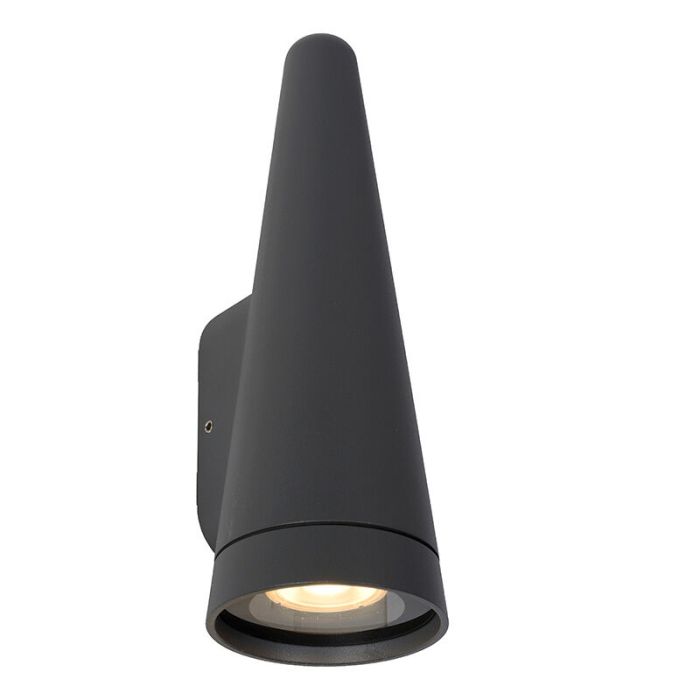 Antraciete buitenlamp modern, Wizard, IP54
