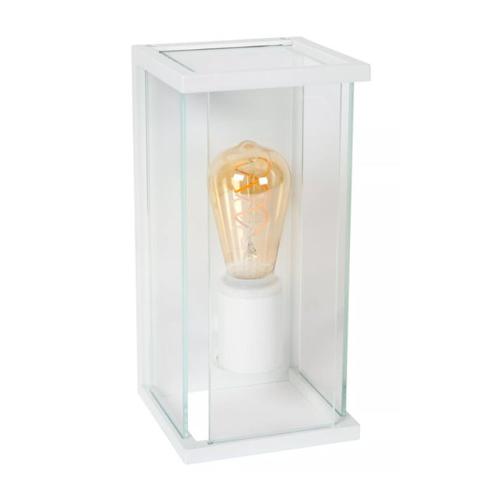Witte buiten wandlamp met bewegingssensor modern, Claire, IP54