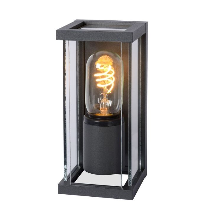 Antraciete buitenlamp Claire, glas