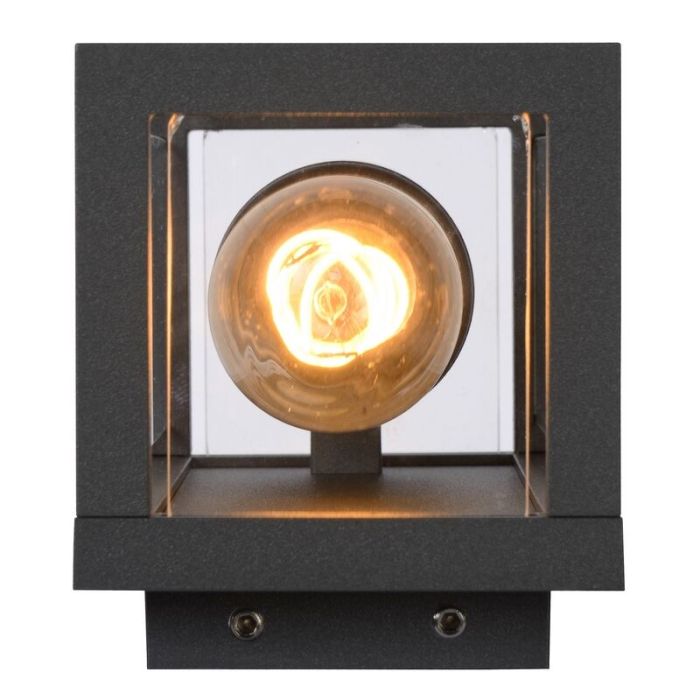 Antraciete buitenlamp Claire, glas