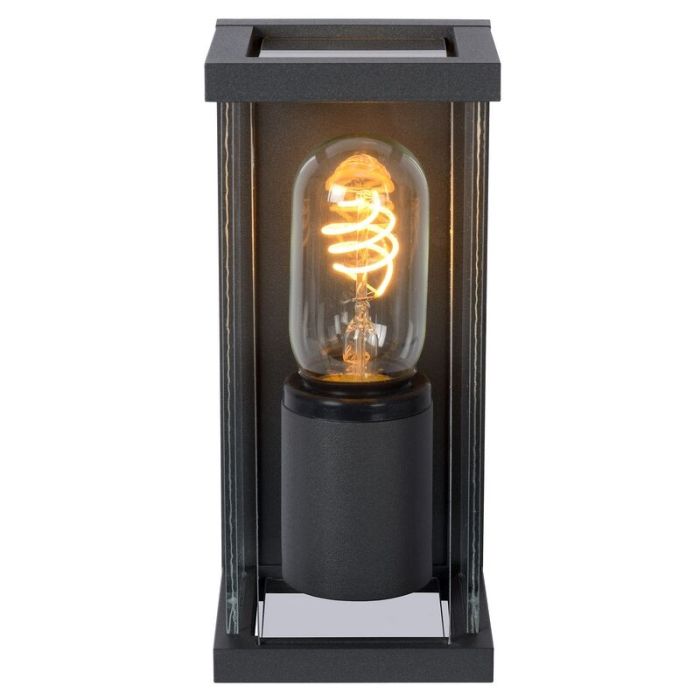 Antraciete buitenlamp Claire, glas