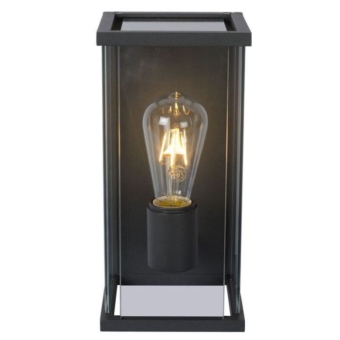 Antraciete buitenlamp Claire, glas