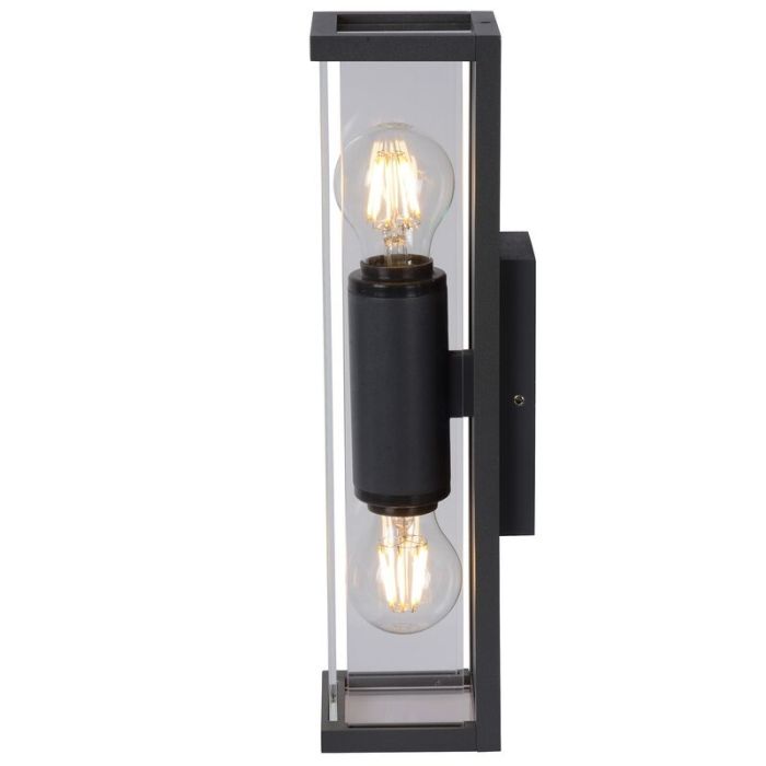 Antraciete buitenlamp Claire, glas
