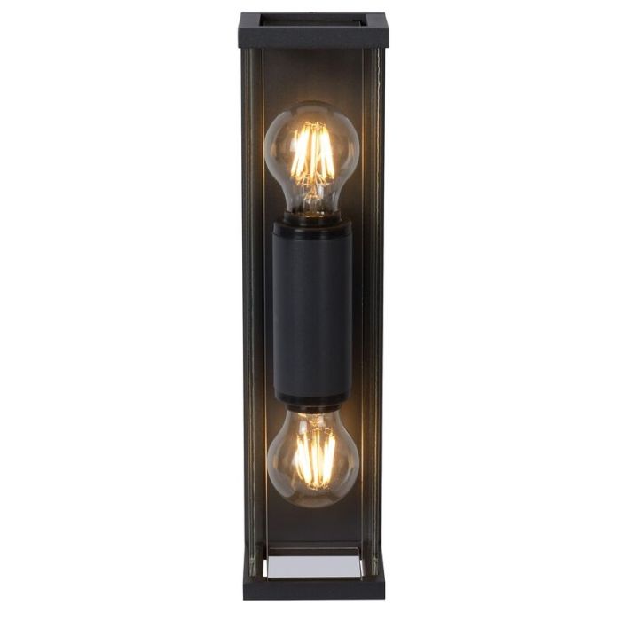 Antraciete buitenlamp Claire, glas