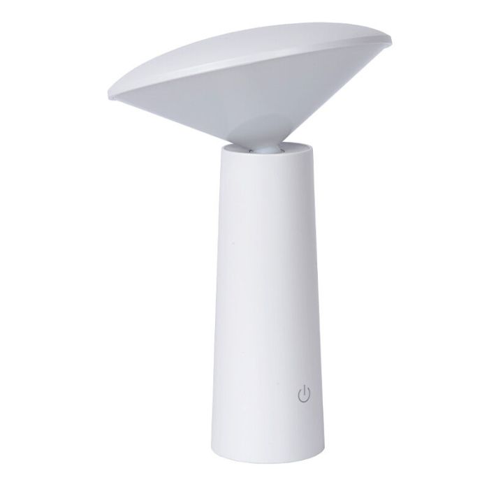 Witte buiten tafellamp modern, Jive, 4W, warm tot koud wit verstelbare LED, IP44, met schakelaar
