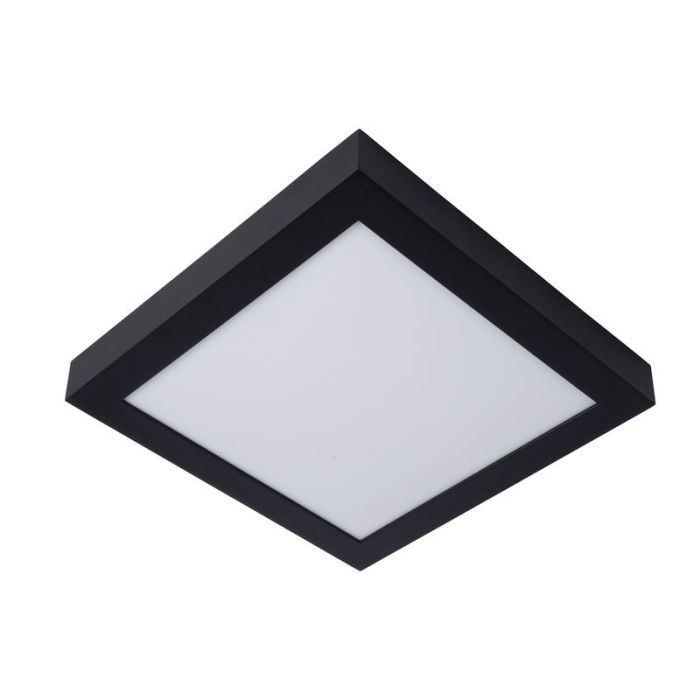 Zwarte plafonniere Brice, aluminium, 30w geintegreerd warm wit LED