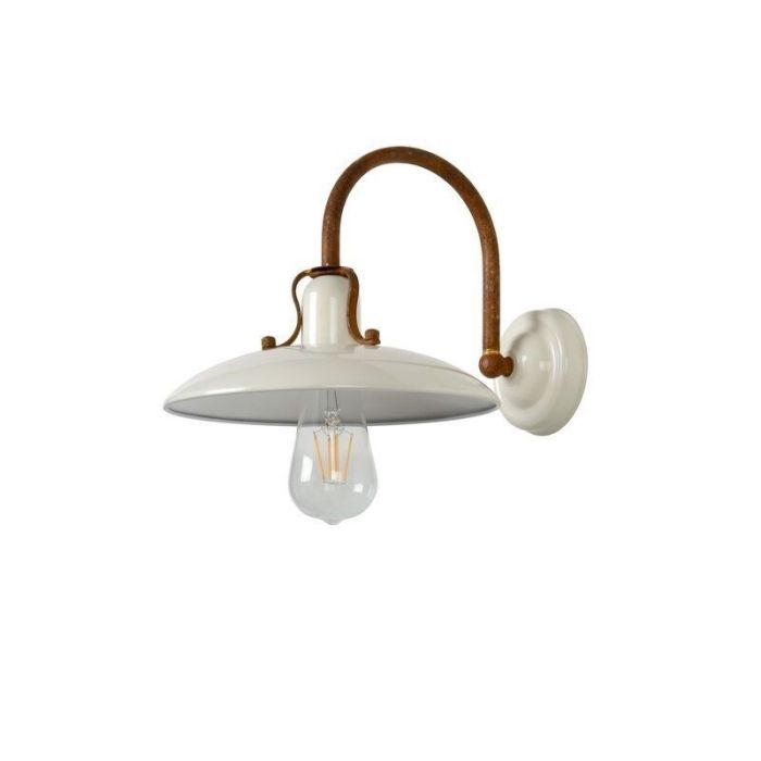 Landelijke wandlamp Romer, Beige