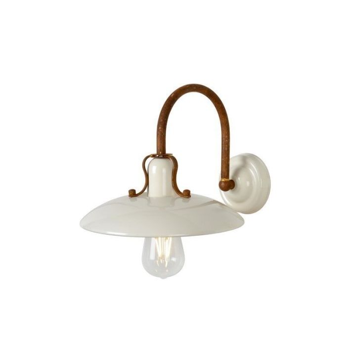 Landelijke wandlamp Romer, Beige