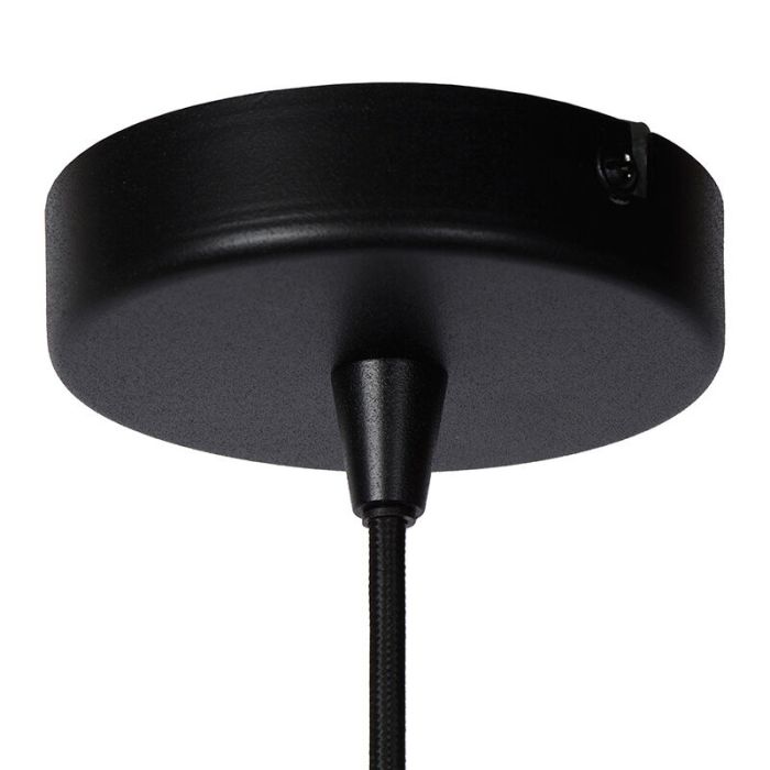 Zwarte klassieke hanglamp, Nolan, metaal