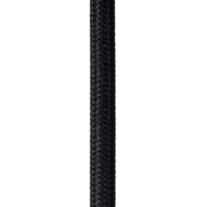 Zwarte klassieke hanglamp, Nolan, metaal