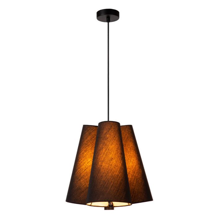 Zwarte hanglamp stof, Gregory