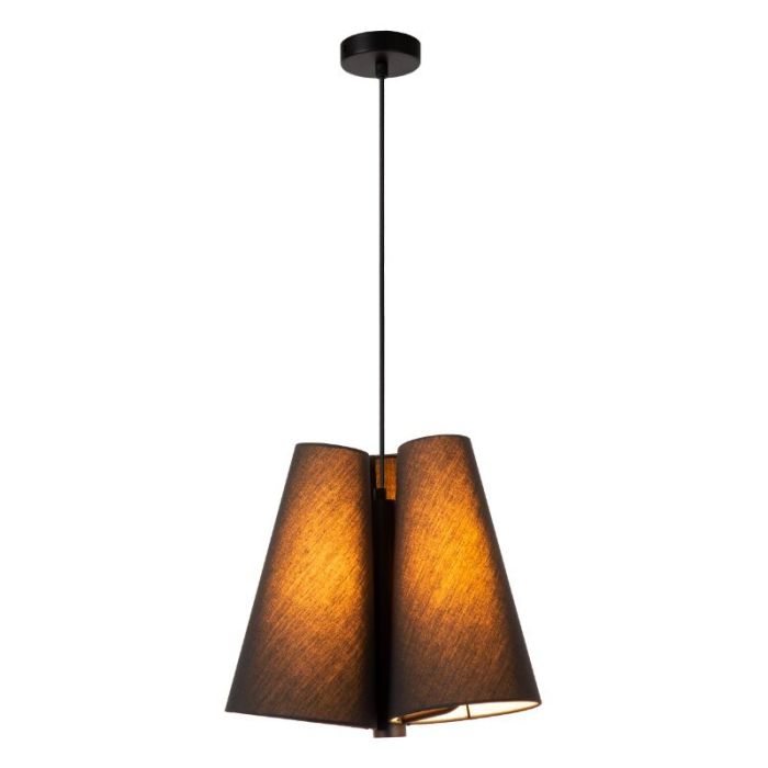 Zwarte hanglamp stof, Gregory
