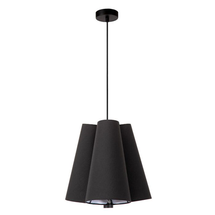 Zwarte hanglamp stof, Gregory