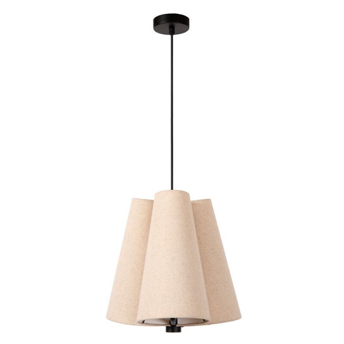 Beige hanglamp stof, Gregory