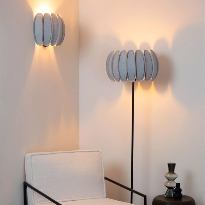 Grijze wandlamp modern, Spencer